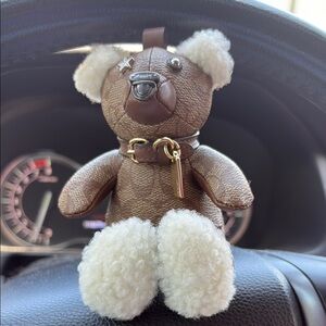 Coach Brown and Cream bear size small